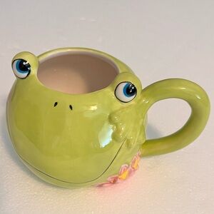 Green Frog Mug 3d Frog Leapin' Lilly 2007 Ceramic Cup Mug Planter Burton Burton